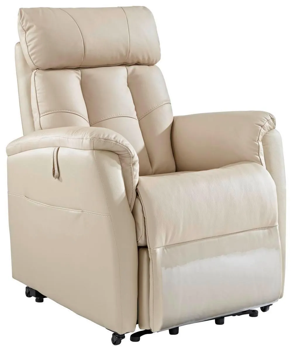 m. Relaxfunktion Kombination Echtleder/Lederlook Lederlook Beige