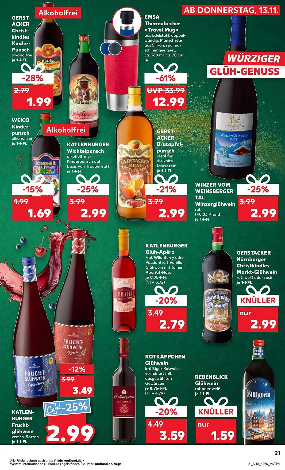 Kaufland Prospekt von 16. November bis 19. November 2025 - Prospekt seite 21