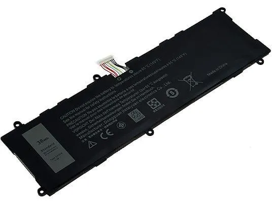 POWERY Akku für Dell Typ TXJ69 Li-Polymer Akku, 7.4 Volt, 5100mAh
