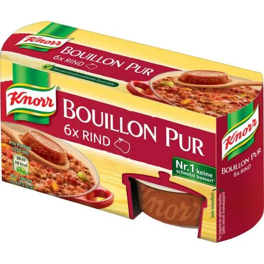 Knorr Bouillon Pur Rind 6ST 168G