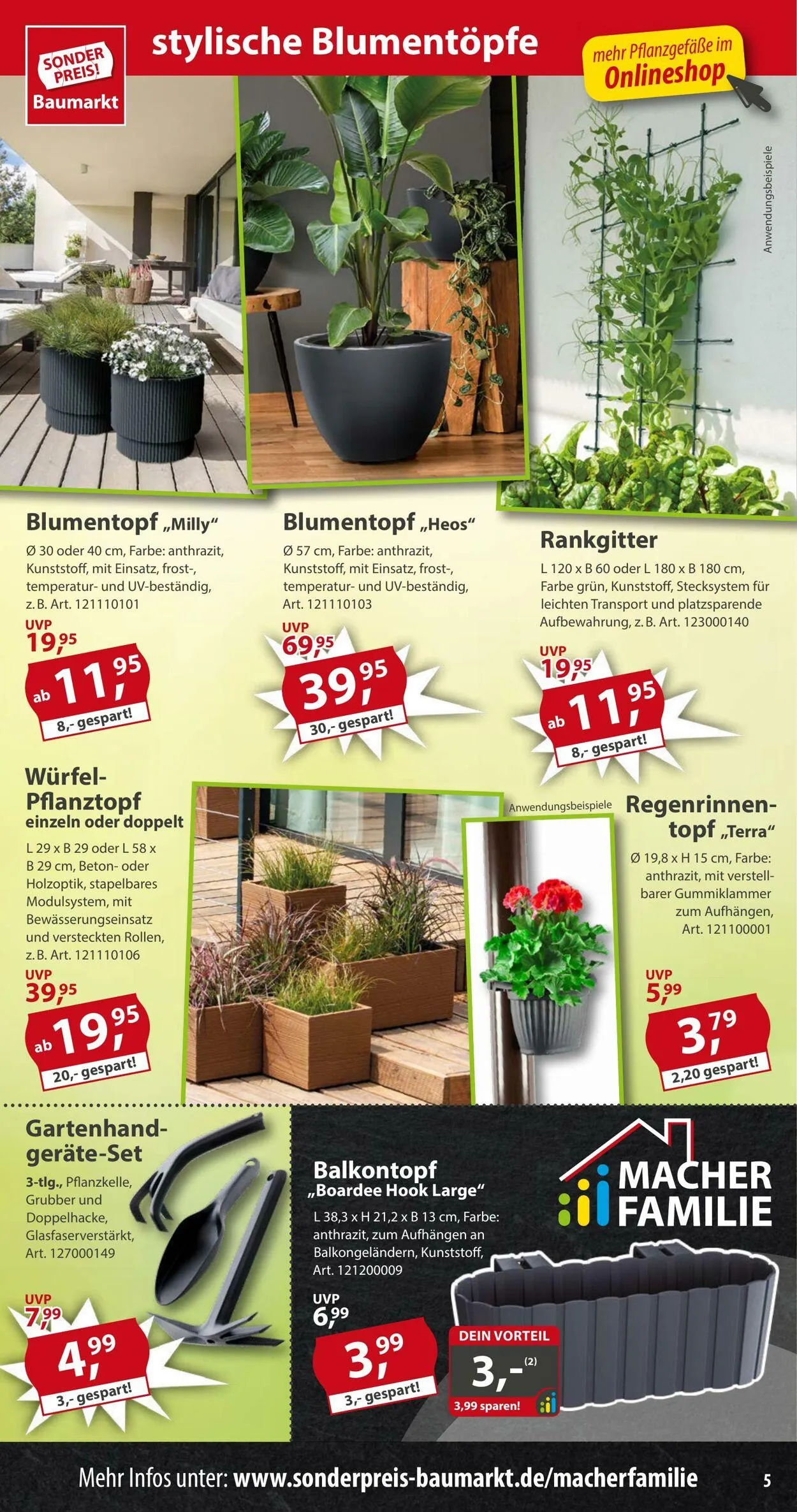 Sonderpreis Baumarkt Aktueller Prospekt von 10. März bis 17. März 2025 - Prospekt seite 5