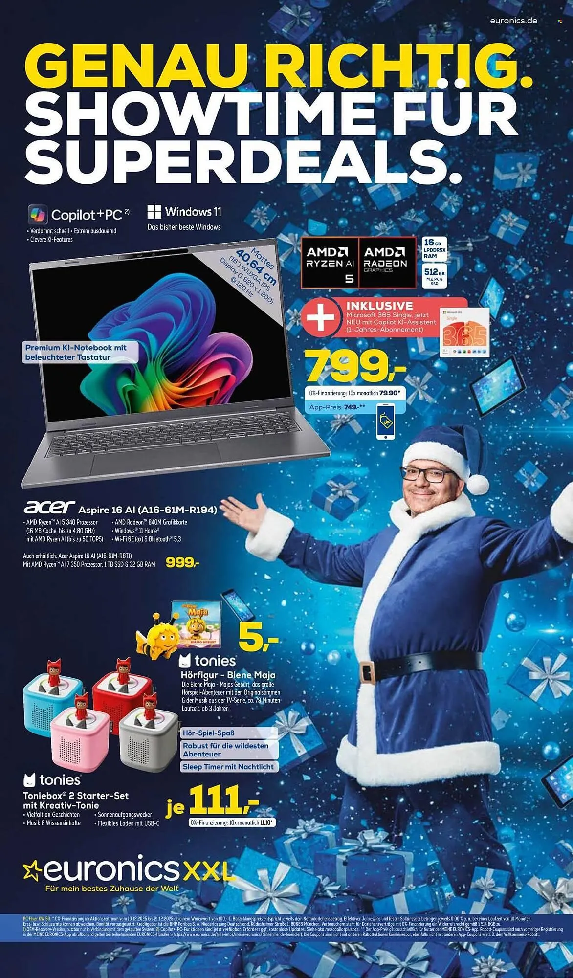 Euronics XXL Prospekt von 10. Dezember bis 21. Dezember 2025 - Prospekt seite 1