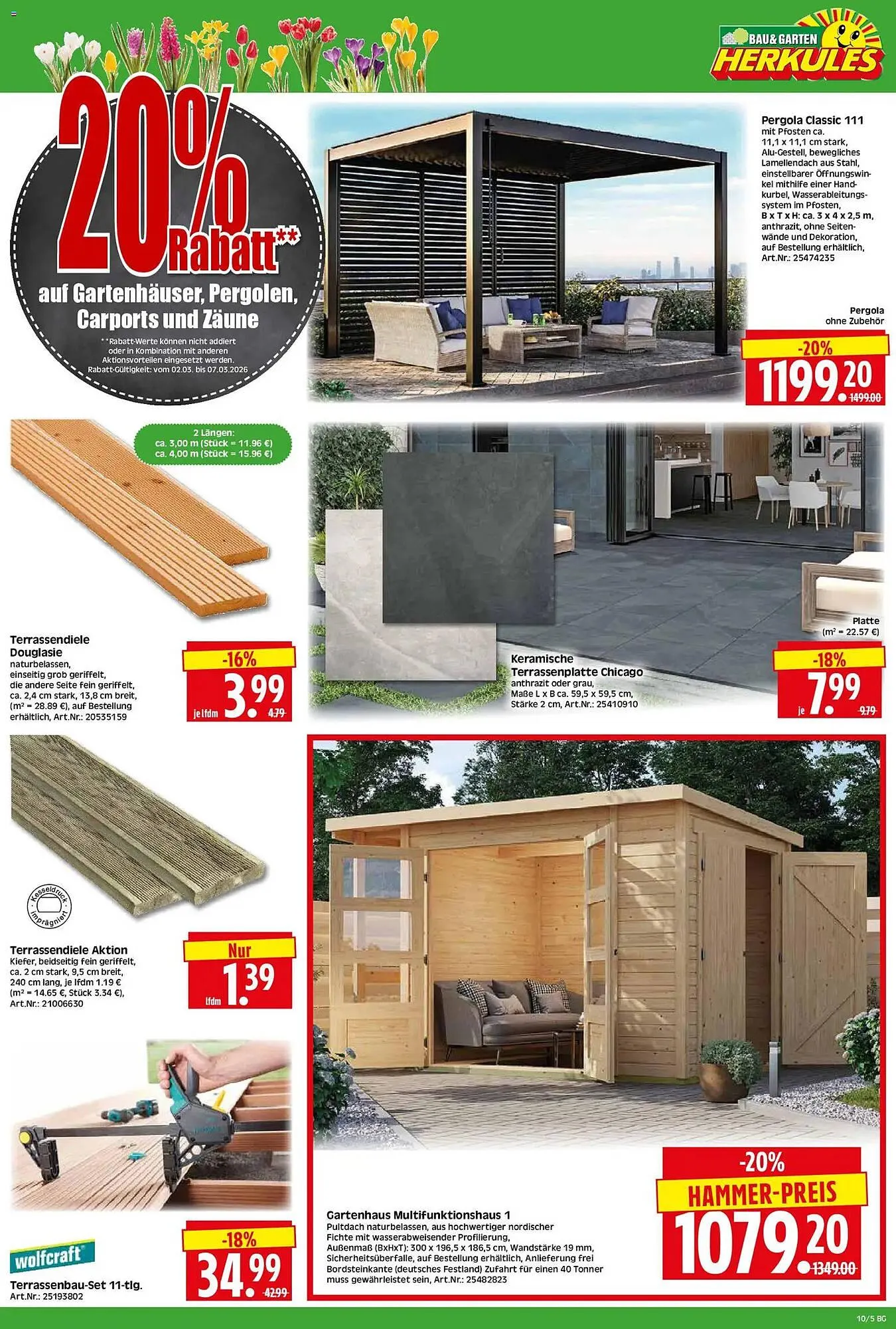 Herkules Baumarkt Prospekt von 2. März bis 7. März 2026 - Prospekt seite 5