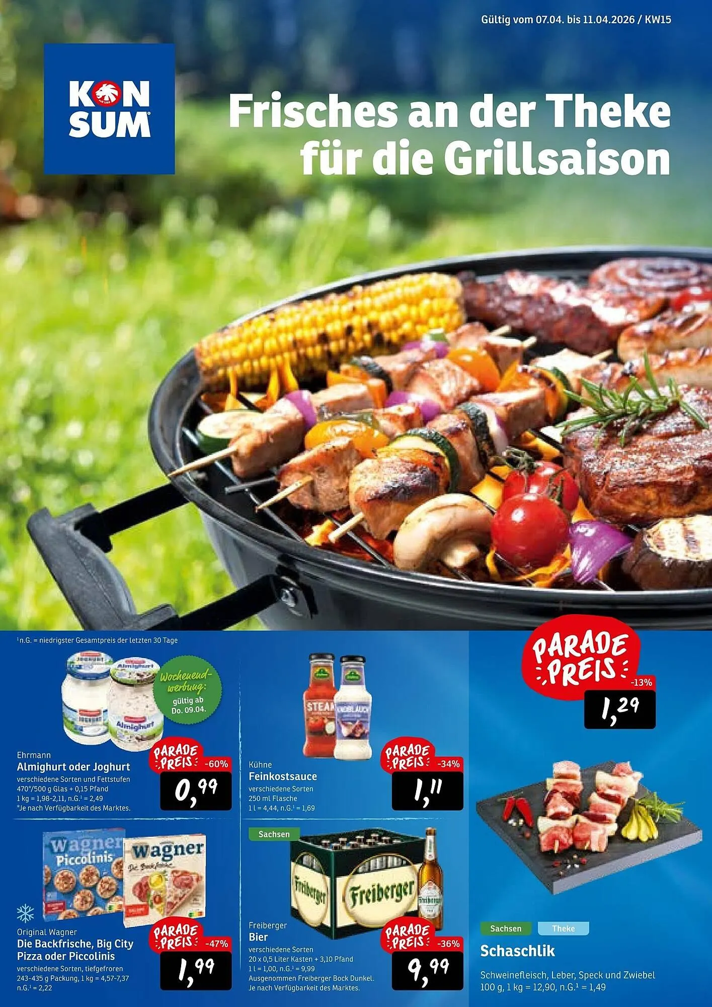 KONSUM Prospekt von 7. April bis 11. April 2026 - Prospekt seite 1
