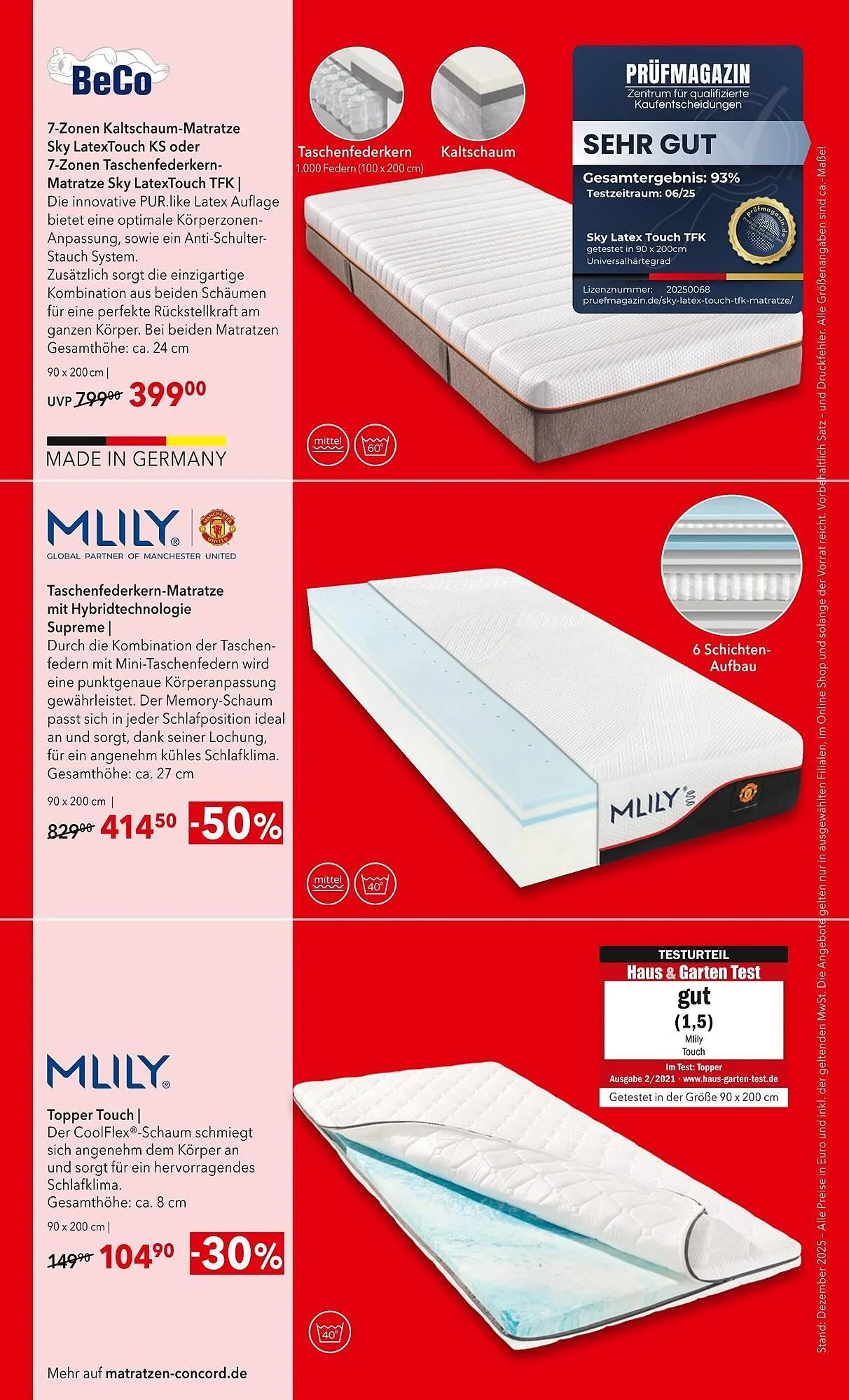 Matratzen Concord Prospekt von 27. Dezember bis 27. Januar 2026 - Prospekt seite 4