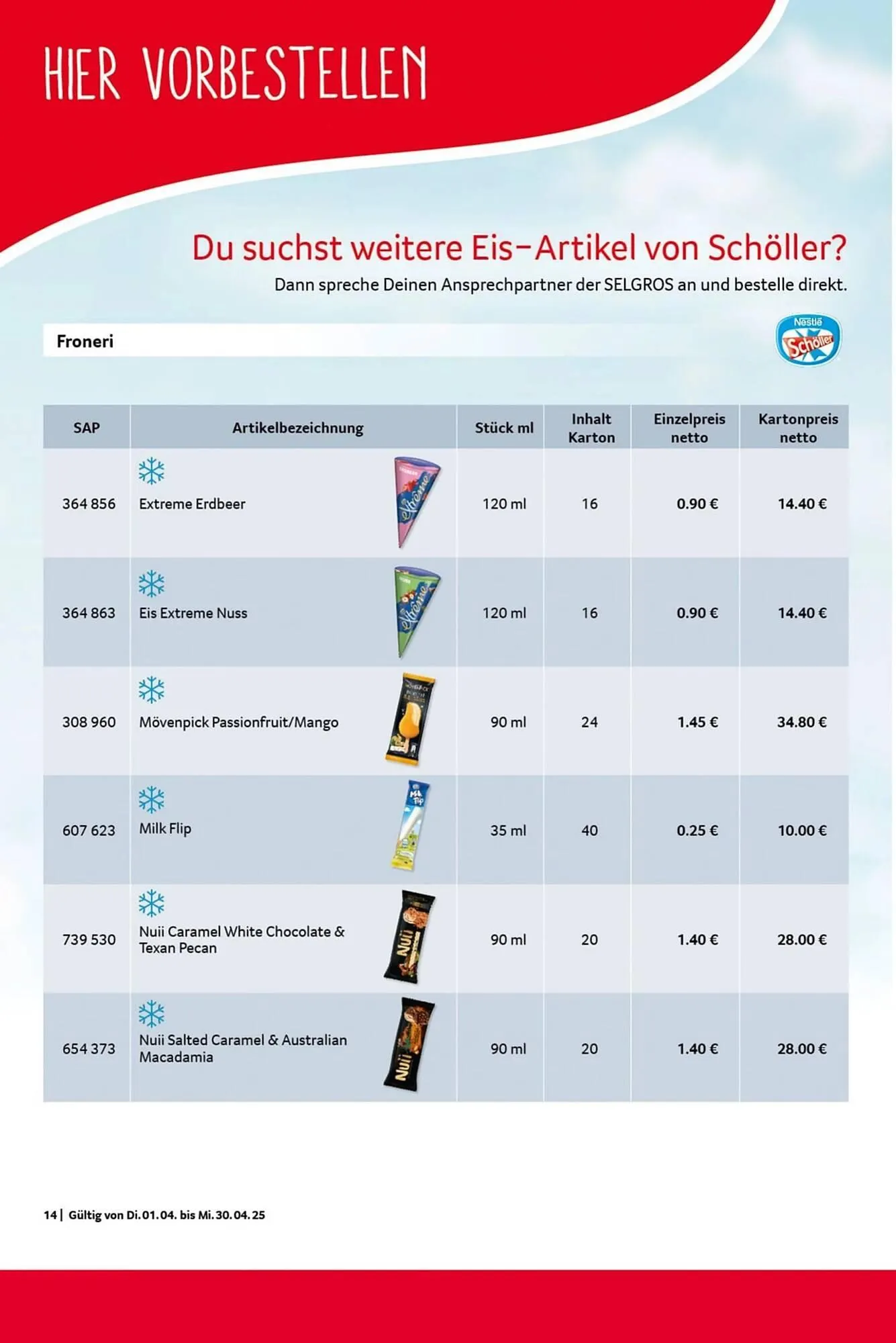 Selgros Prospekt von 1. April bis 30. April 2025 - Prospekt seite 14
