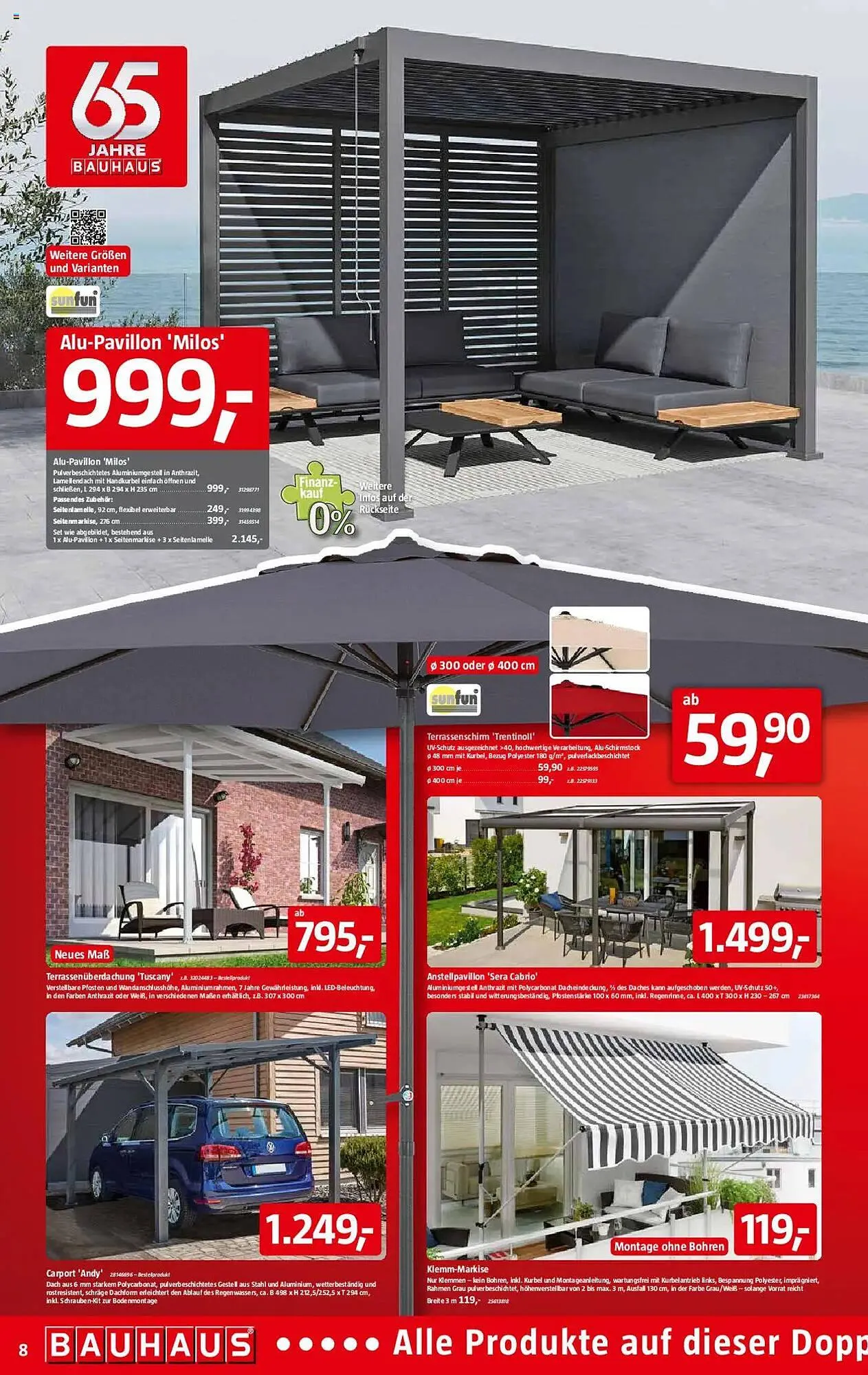 Bauhaus Prospekt von 1. März bis 29. März 2025 - Prospekt seite 8