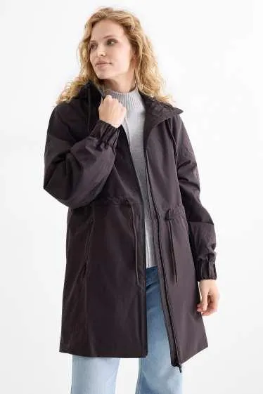 Raincoat with hood - lined - waterproof