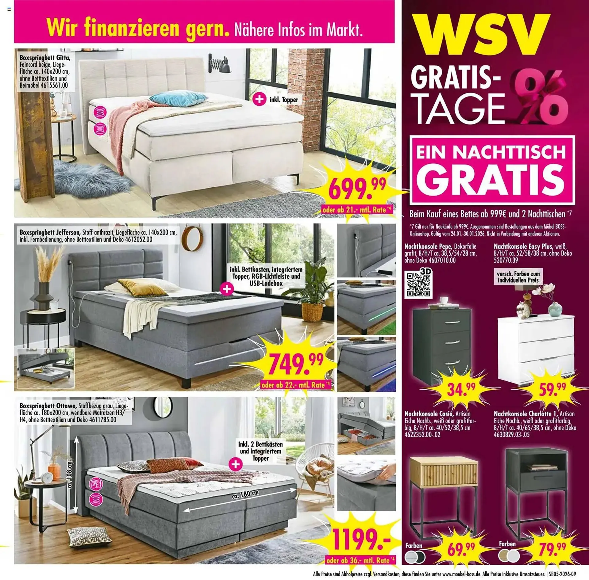 Möbel Boss Prospekt von 24. Januar bis 30. Januar 2026 - Prospekt seite 9