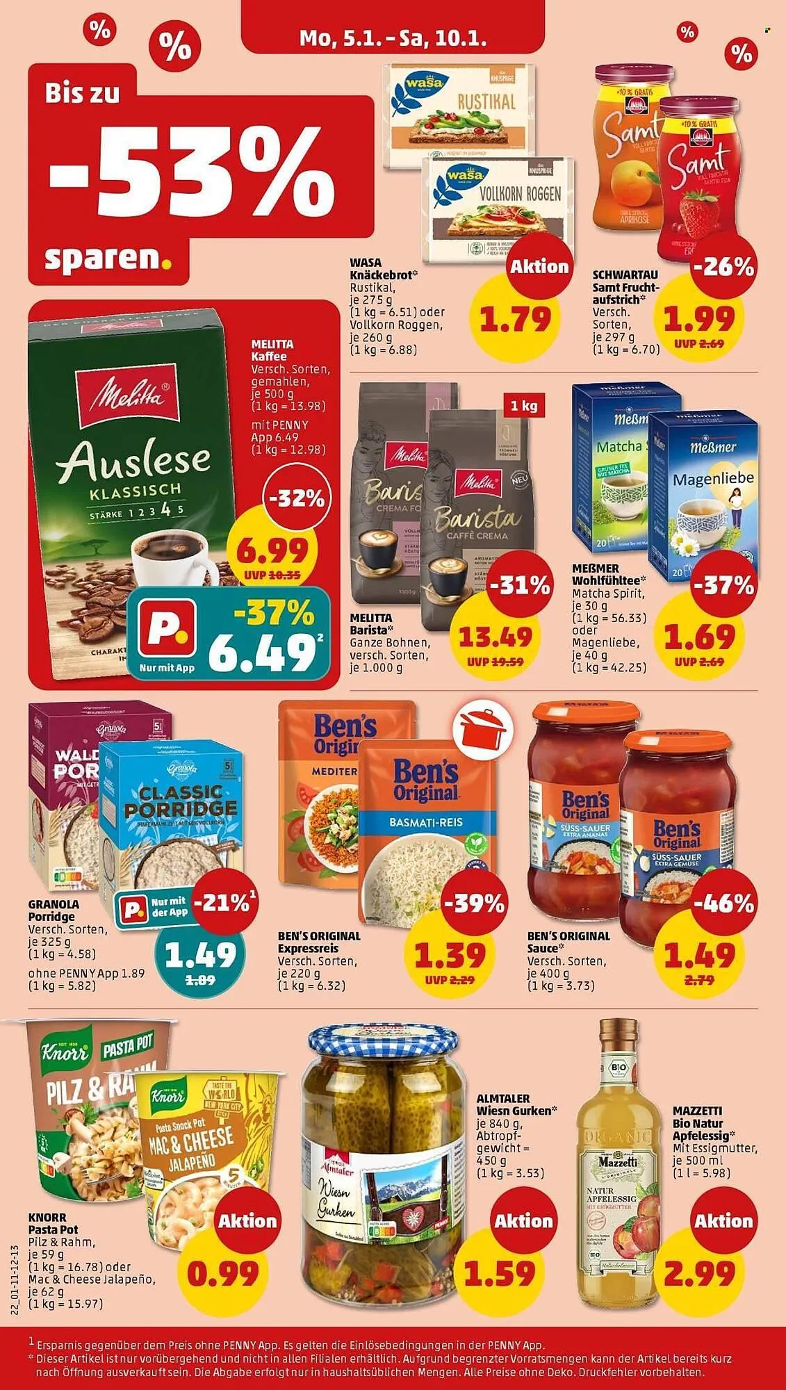 PENNY Prospekt von 5. Januar bis 10. Januar 2026 - Prospekt seite 22