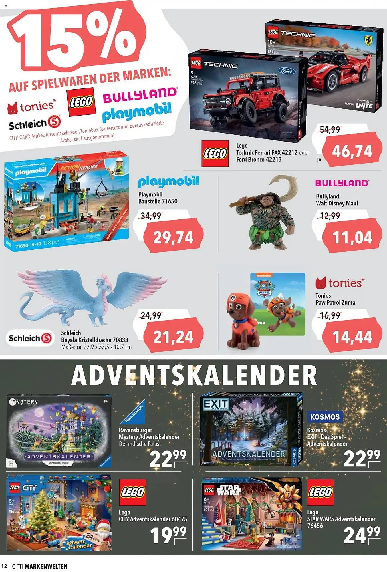 CITTI Markt Prospekt von 29. Oktober bis 18. November 2025 - Prospekt seite 12