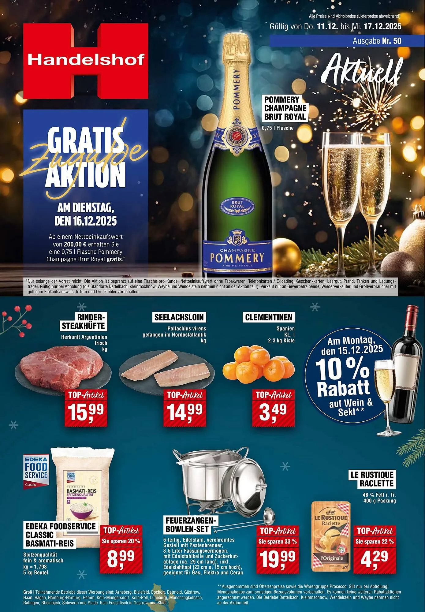 Handelshof Prospekt von 11. Dezember bis 17. Dezember 2025 - Prospekt seite 1