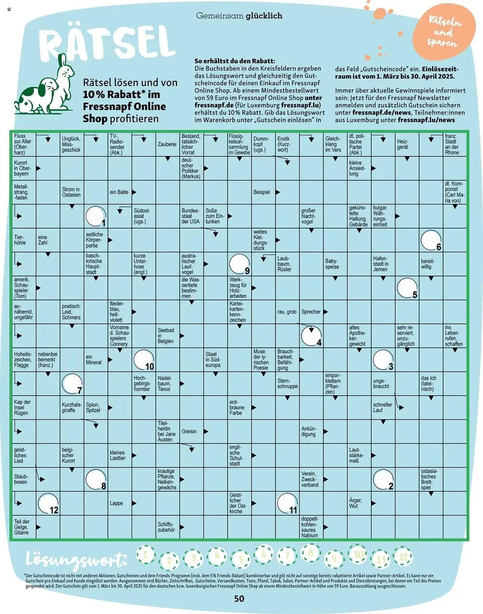 Fressnapf Prospekt von 1. März bis 30. April 2025 - Prospekt seite 50