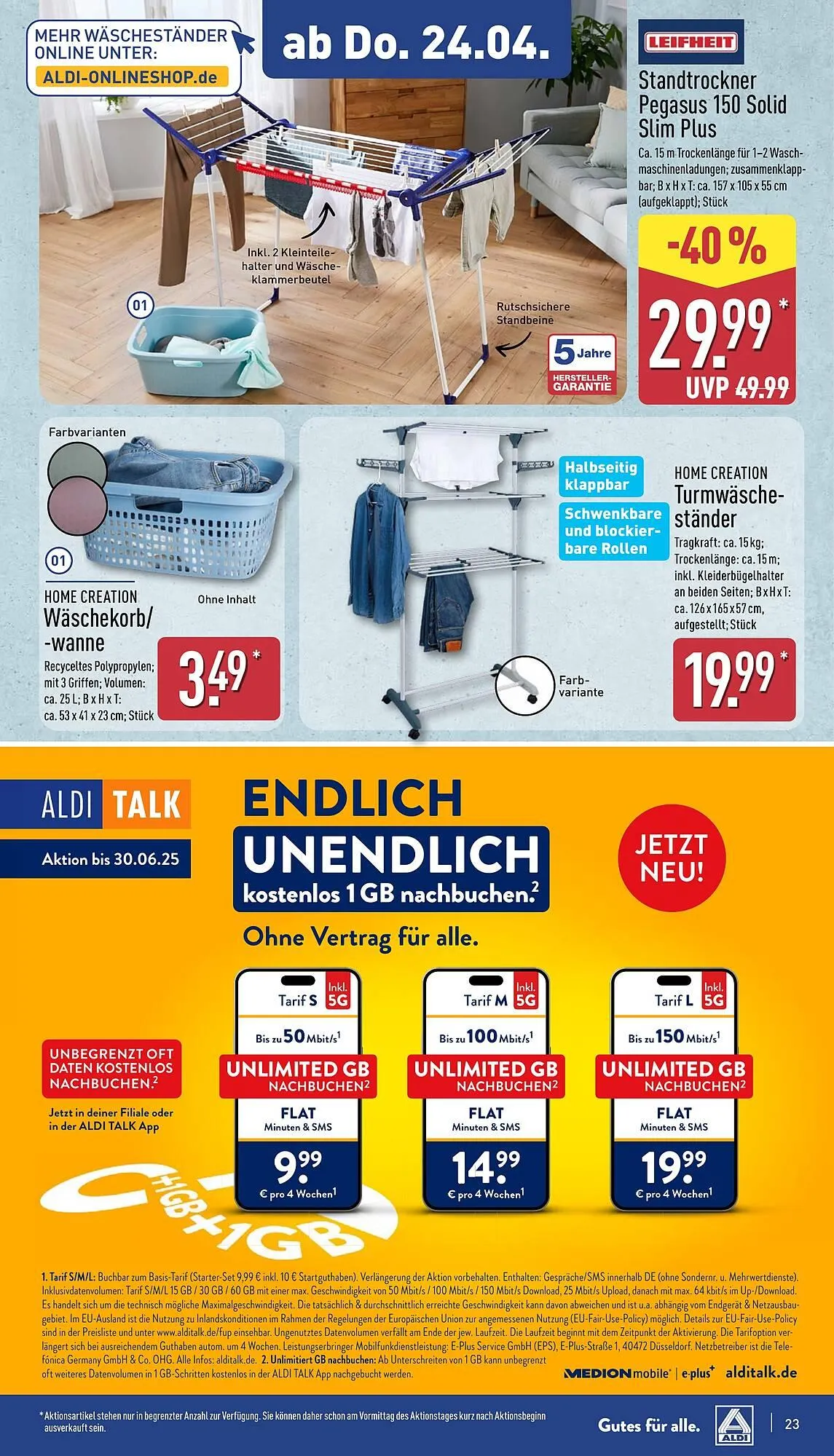 Aldi Nord Prospekt von 22. April bis 26. April 2025 - Prospekt seite 23