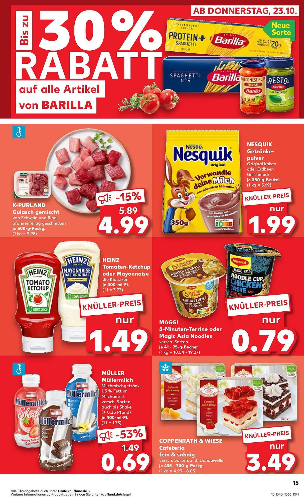 Kaufland Prospekt von 26. Oktober bis 29. Oktober 2025 - Prospekt seite 15