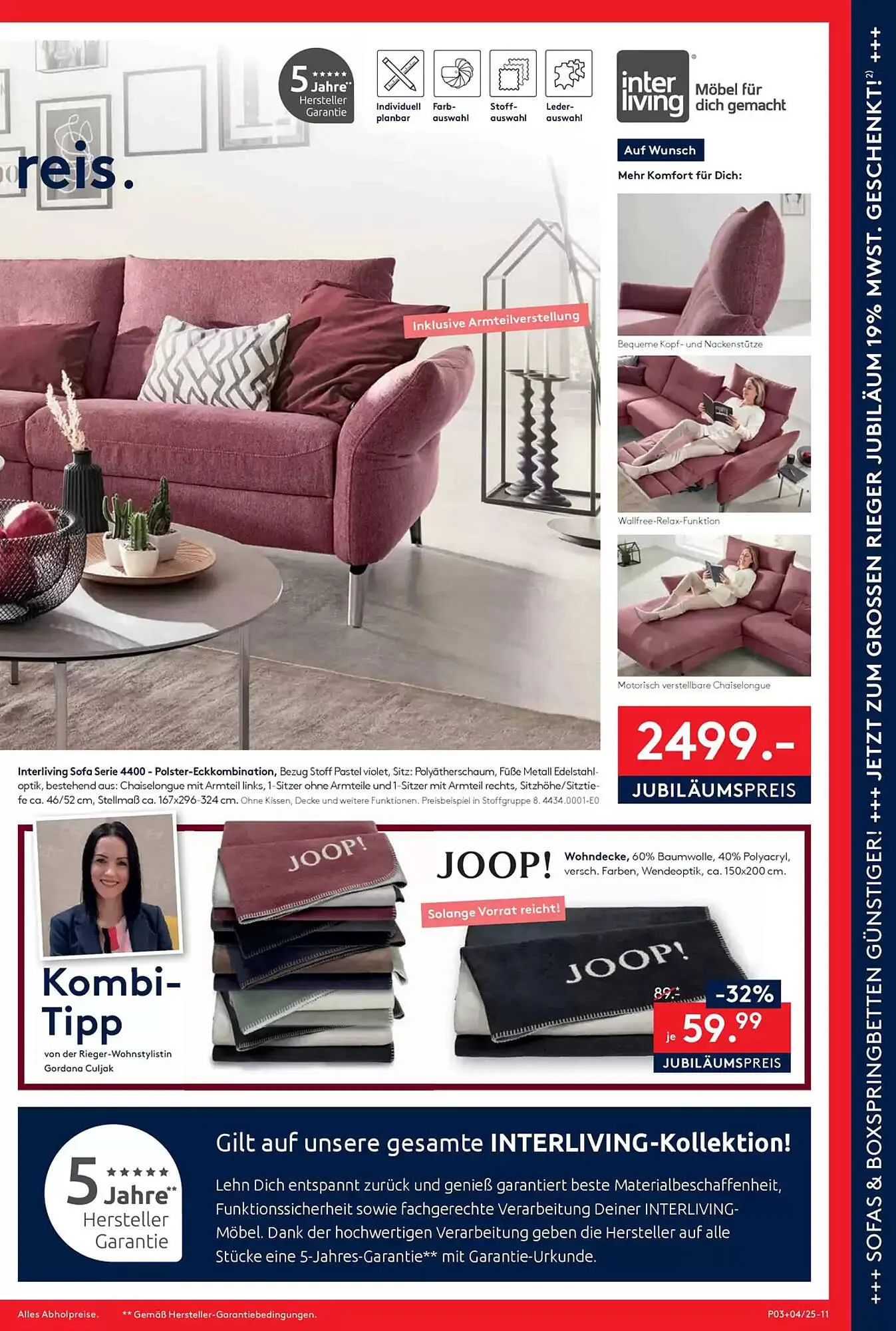 Möbel Rieger Prospekt von 16. Januar bis 23. Januar 2025 - Prospekt seite 11