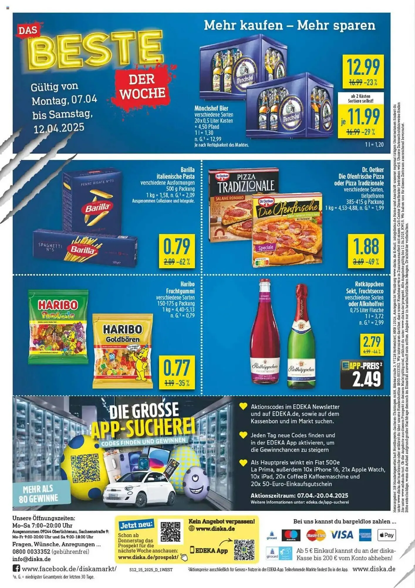 diska Prospekt von 7. April bis 12. April 2025 - Prospekt seite 12