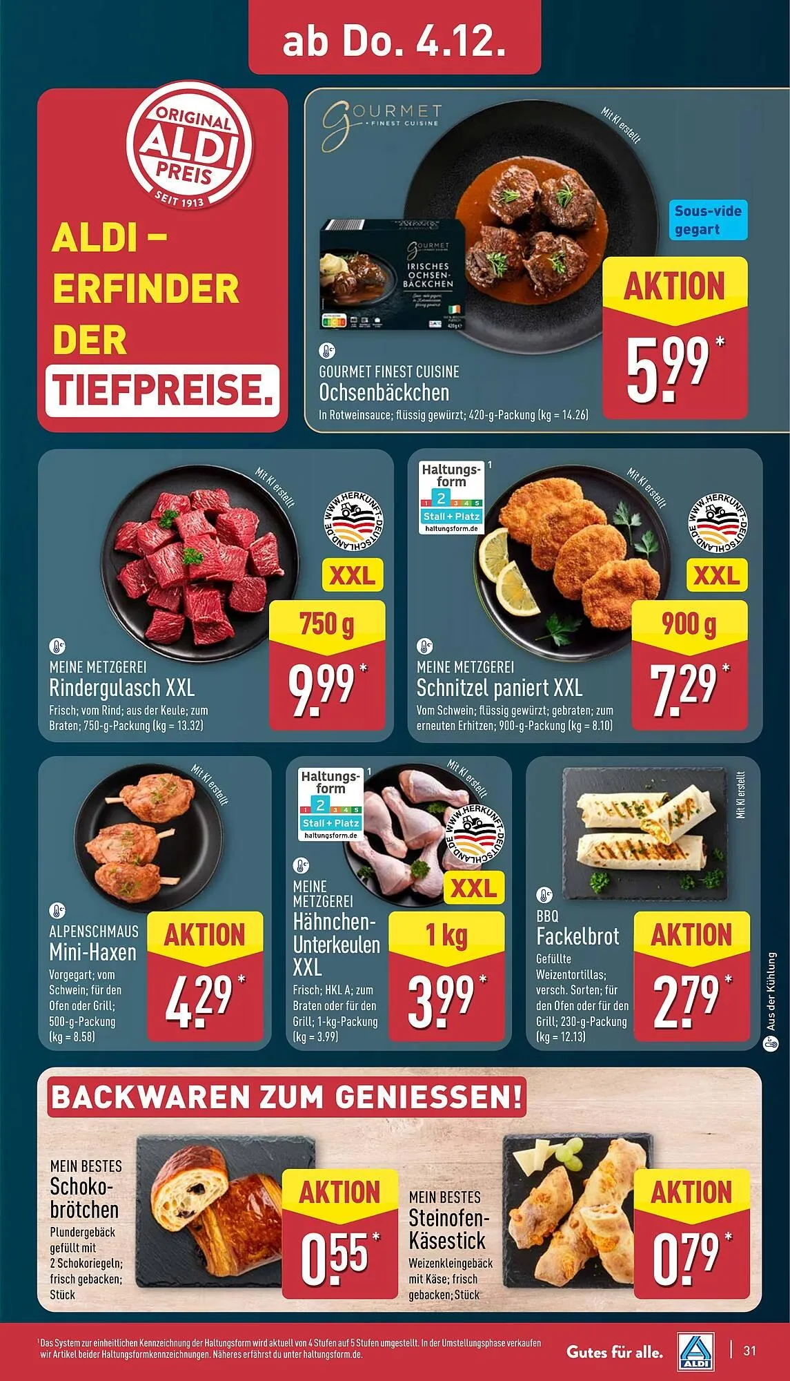 Aldi Nord Prospekt von 1. Dezember bis 6. Dezember 2025 - Prospekt seite 31