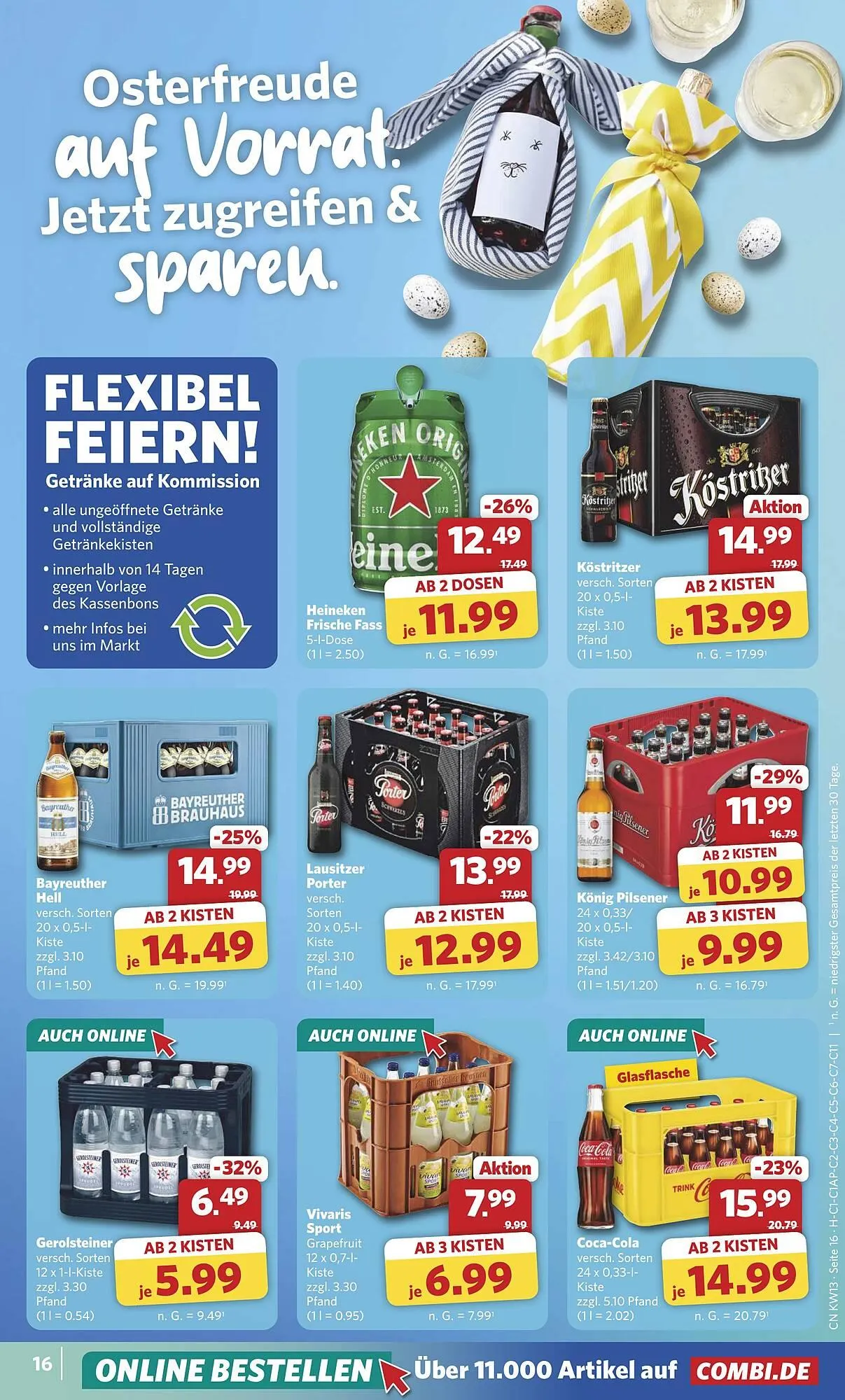 Combi Prospekt von 23. März bis 28. März 2026 - Prospekt seite 16