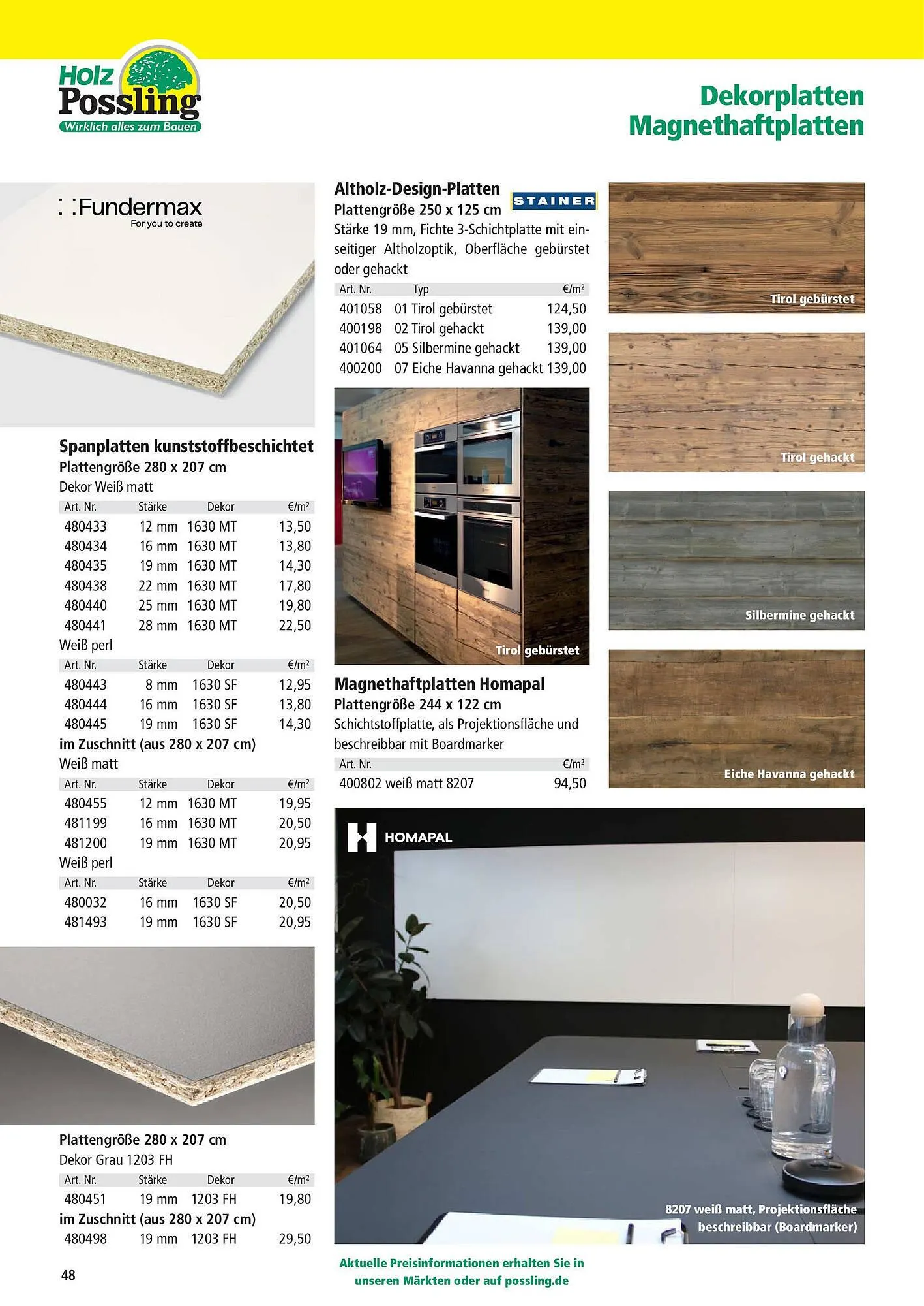 Holz Possling Prospekt von 31. März bis 30. Juni 2025 - Prospekt seite 48