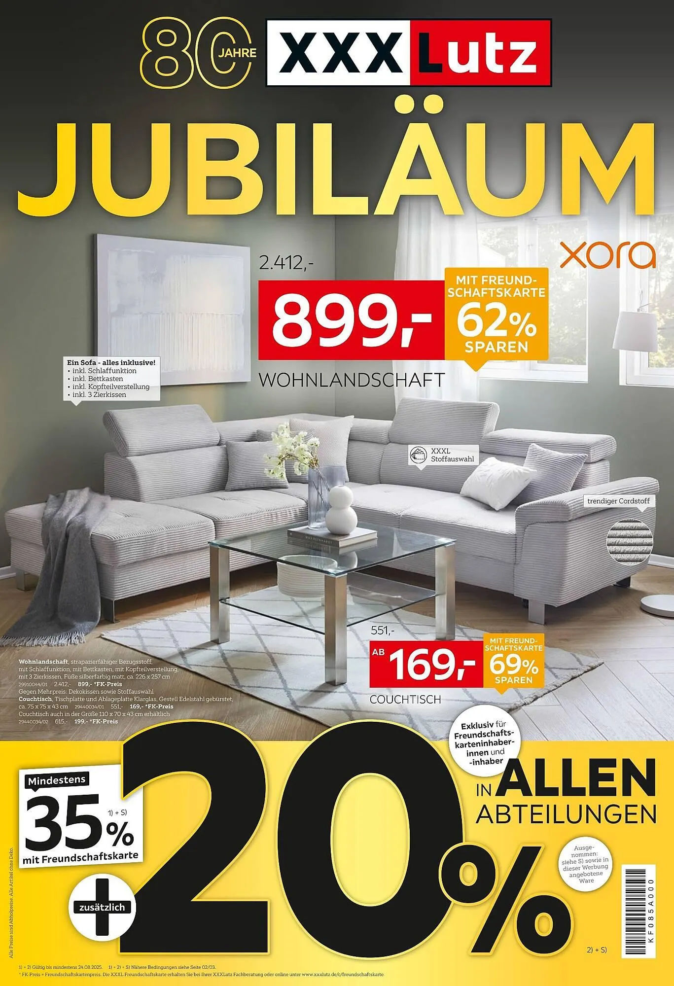 XXXLutz Prospekt von 11. August bis 17. August 2025 - Prospekt seite 1