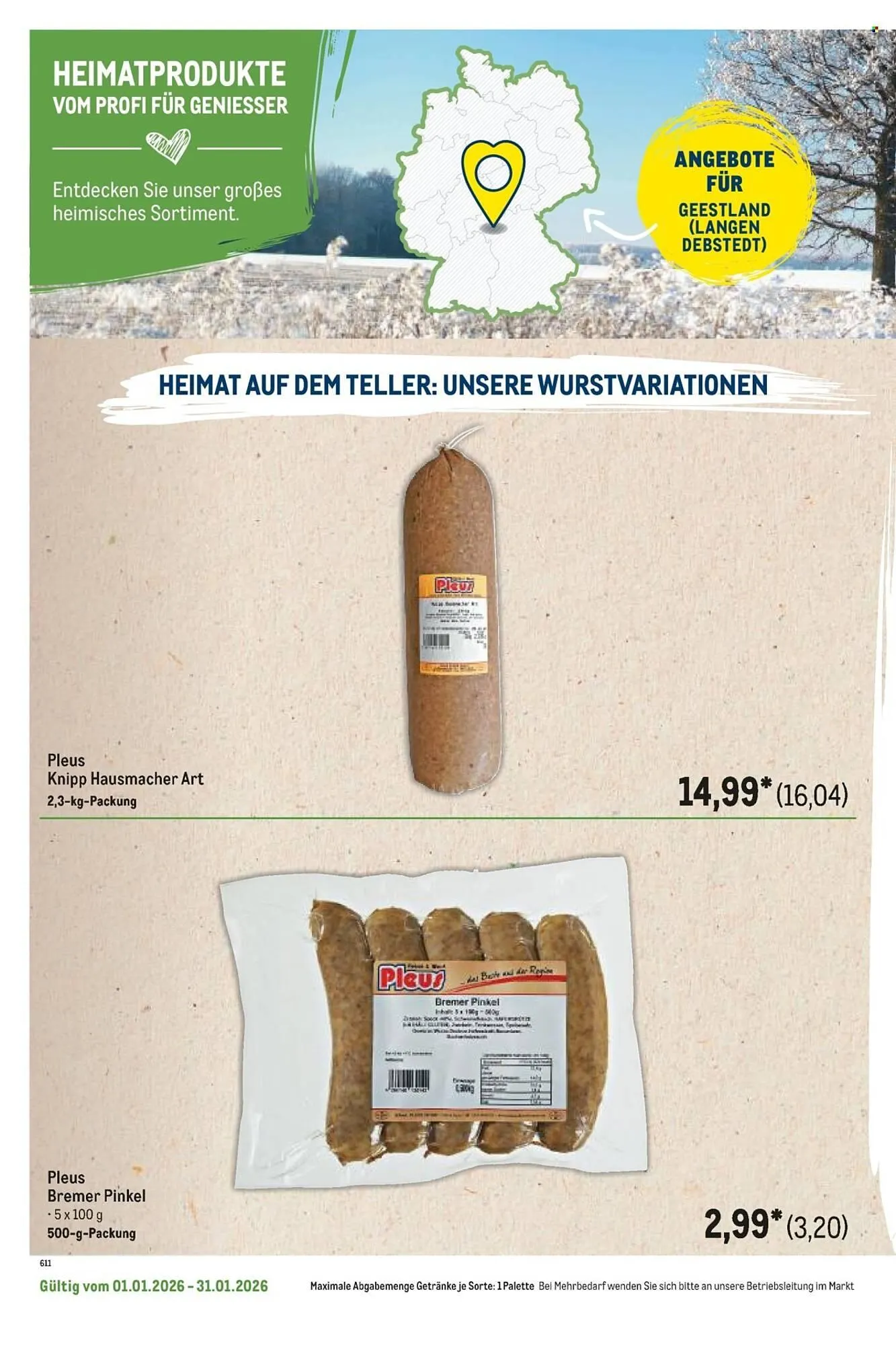 METRO Prospekt von 1. Januar bis 31. Januar 2026 - Prospekt seite 46