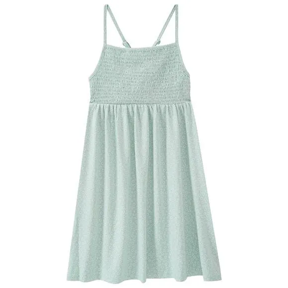 Mädchen Kleid mit Blümchen-Allover