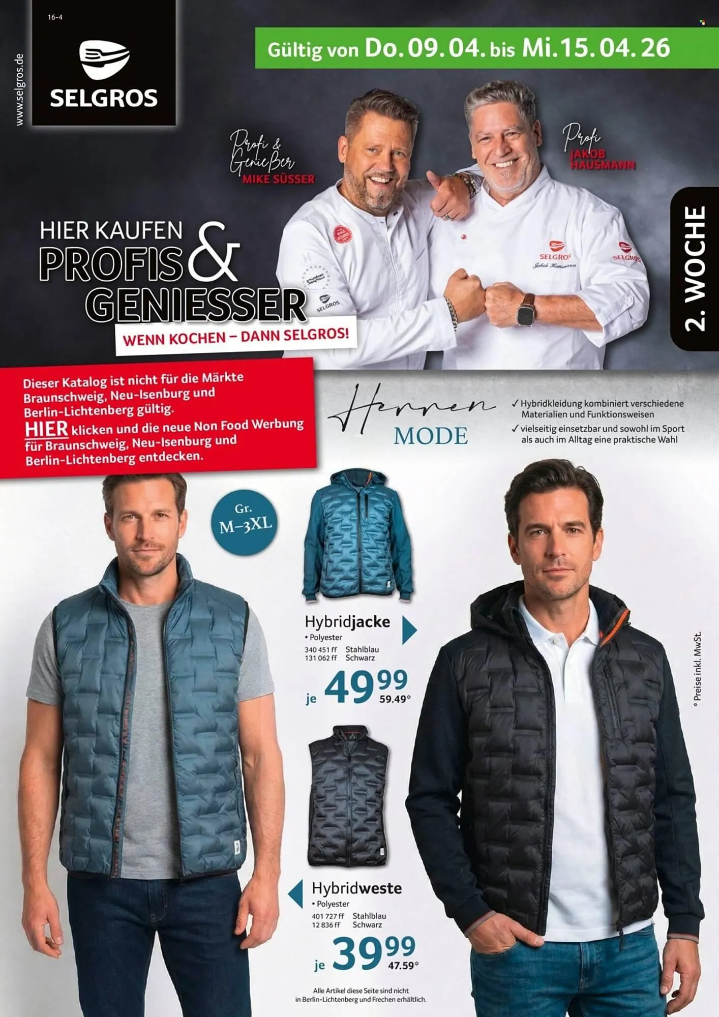 Selgros Prospekt von 9. April bis 15. April 2026 - Prospekt seite 1