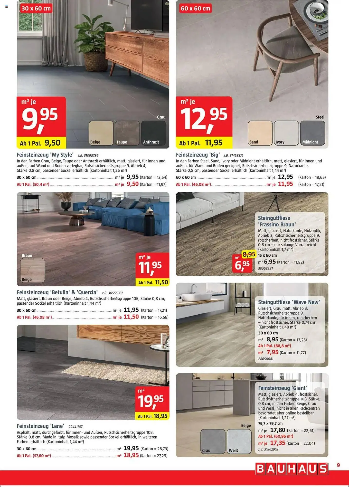 Bauhaus Prospekt von 4. Oktober bis 1. November 2025 - Prospekt seite 9