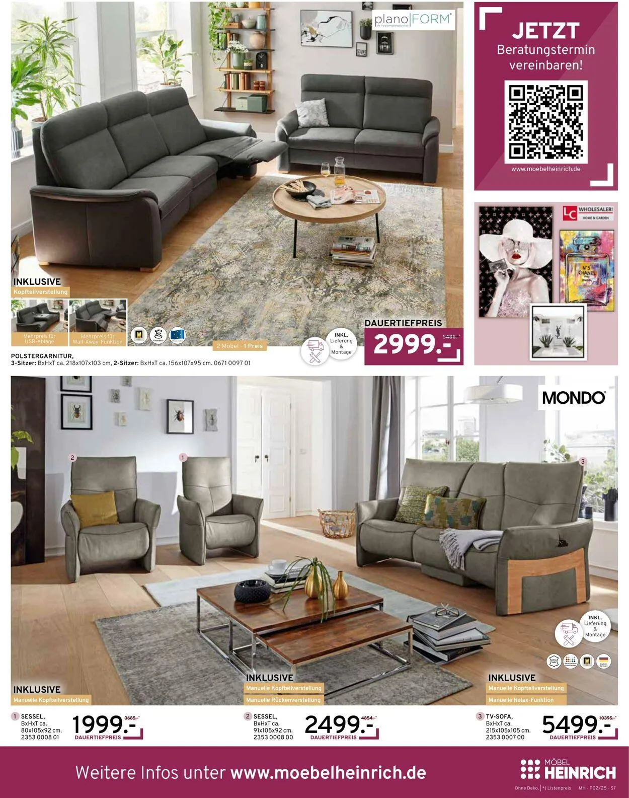 Möbel Heinrich Aktueller Prospekt von 26. Mai bis 1. Juli 2025 - Prospekt seite 7