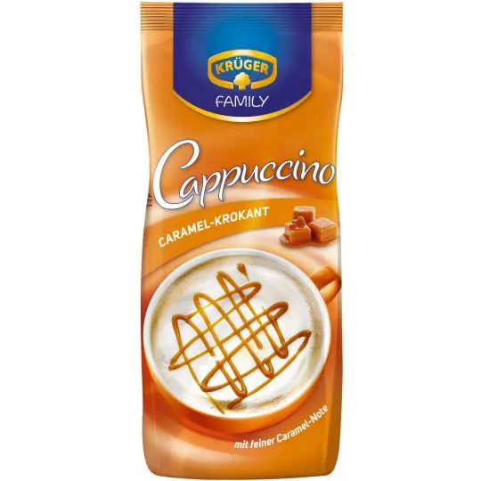 Krüger Family Cappuccino Caramel-Krokant im Nachfüllbeutel 500G