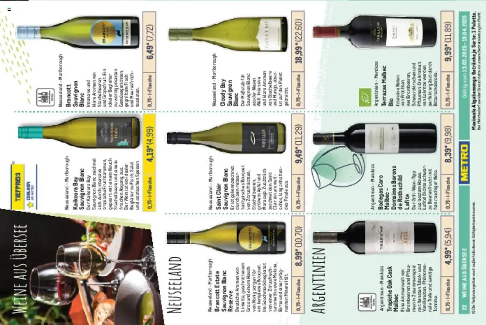 METRO Prospekt von 13. März bis 19. April 2025 - Prospekt seite 22