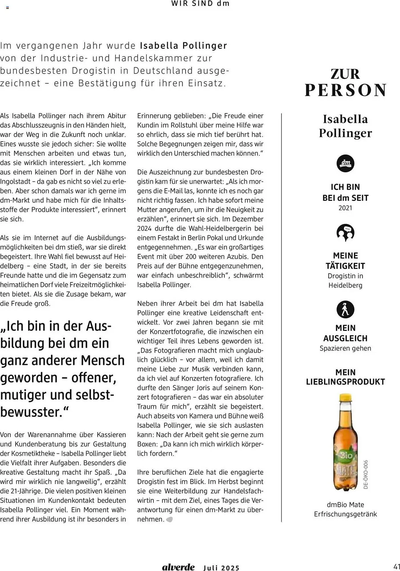 dm drogerie Prospekt von 1. Juli bis 31. Juli 2025 - Prospekt seite 41