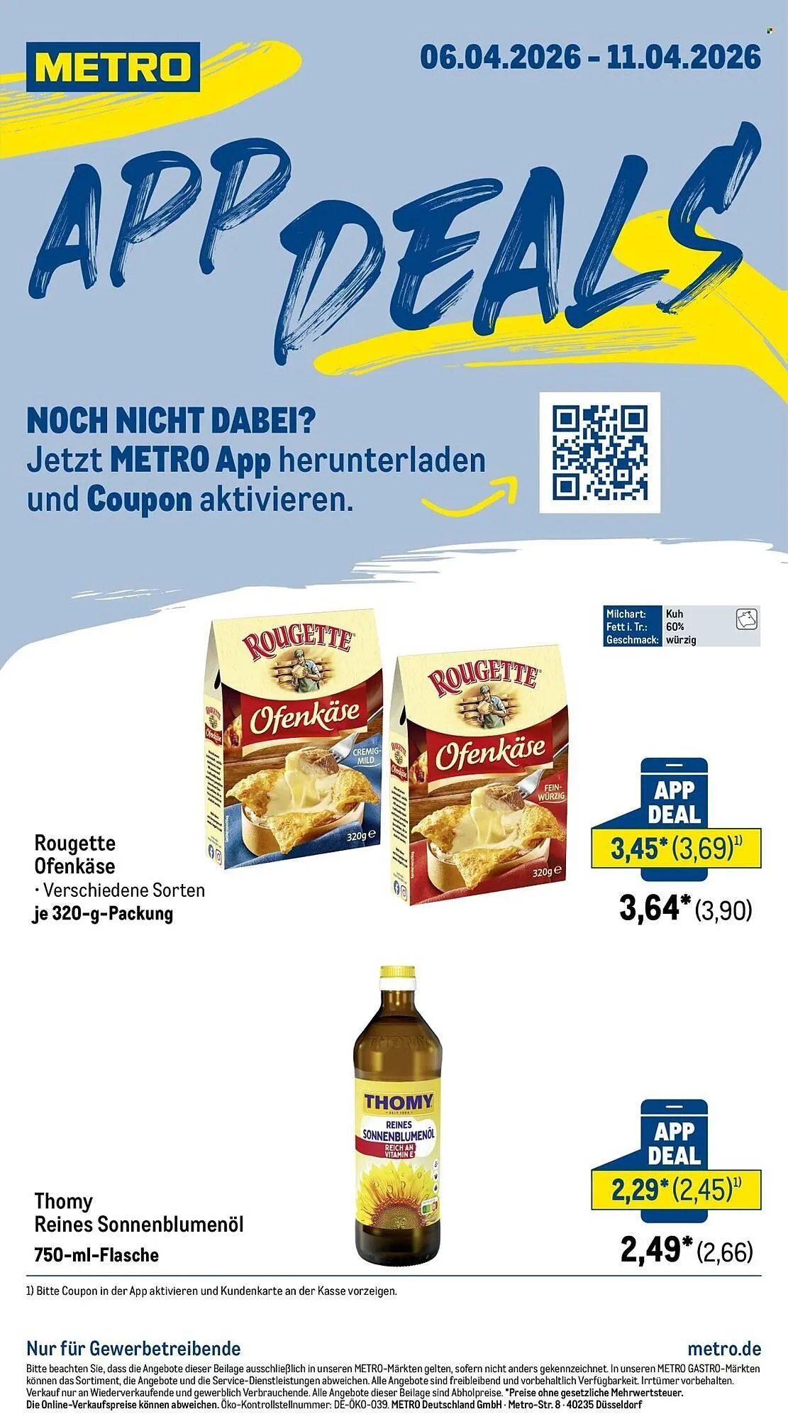 METRO Prospekt von 6. April bis 11. April 2026 - Prospekt seite 1