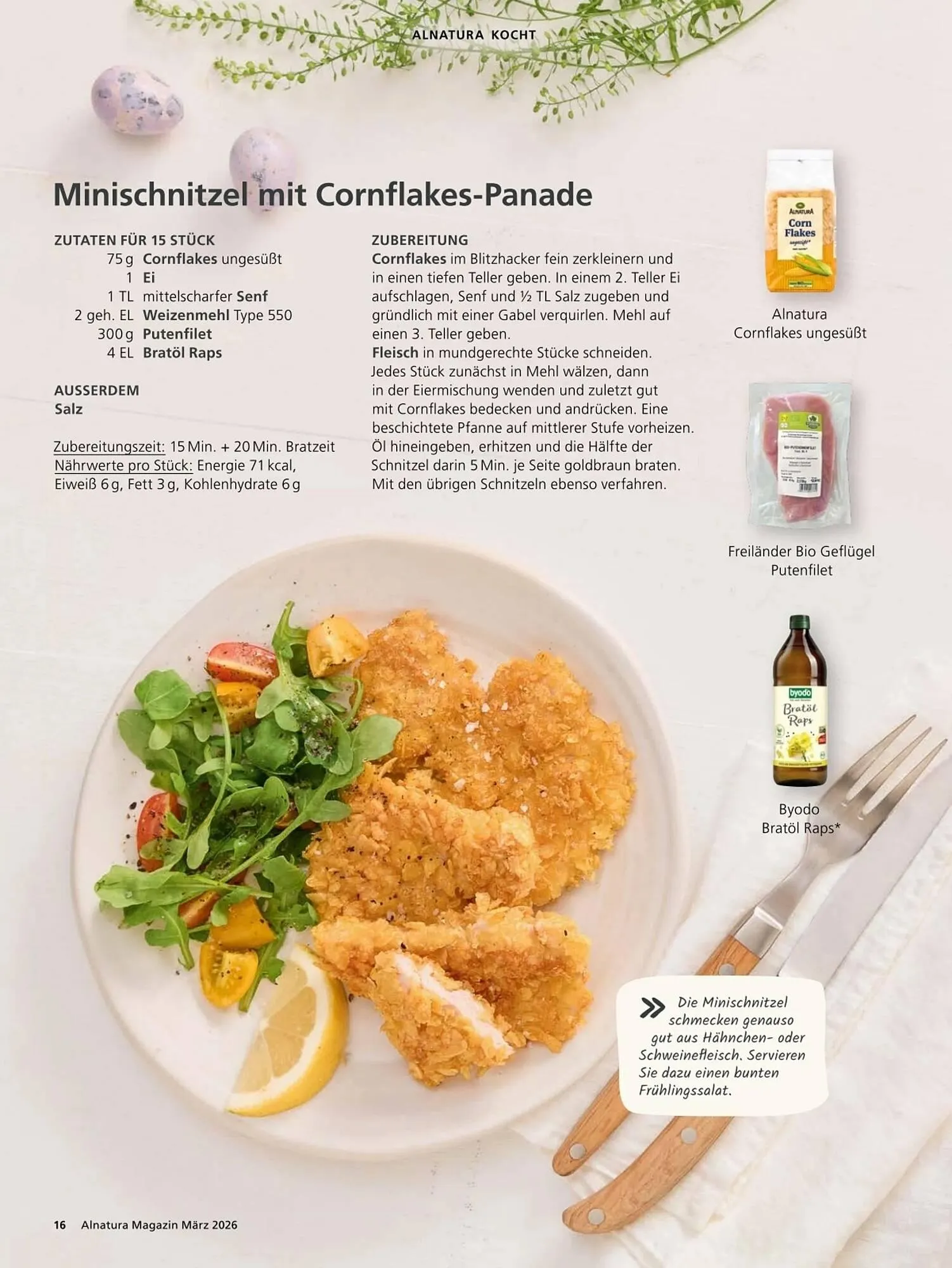 Alnatura Magazin von 4. März bis 1. April 2026 - Prospekt seite 16