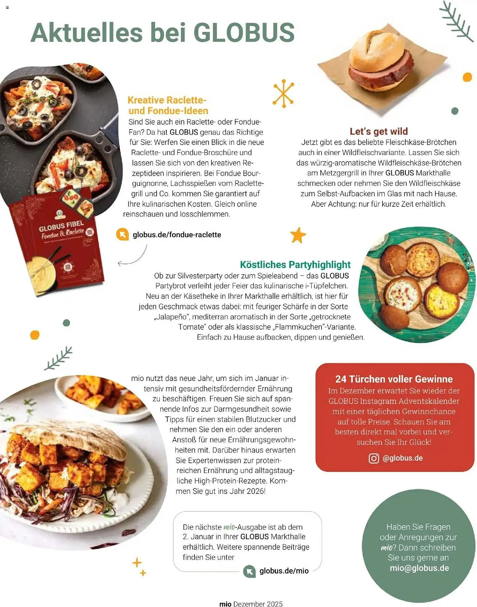 Globus Mio Magazin von 1. Dezember bis 31. Dezember 2025 - Prospekt seite 34