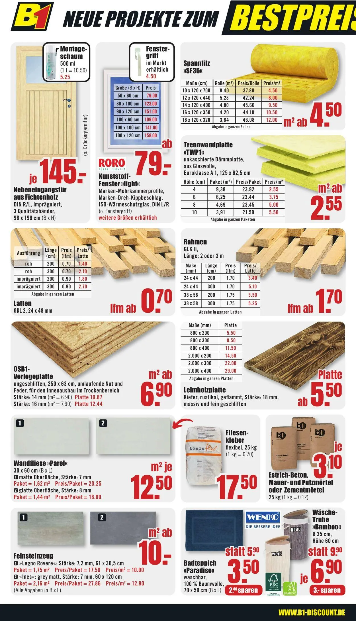 B1 Discount Baumarkt von 2. August bis 8. August 2025 - Prospekt seite 4