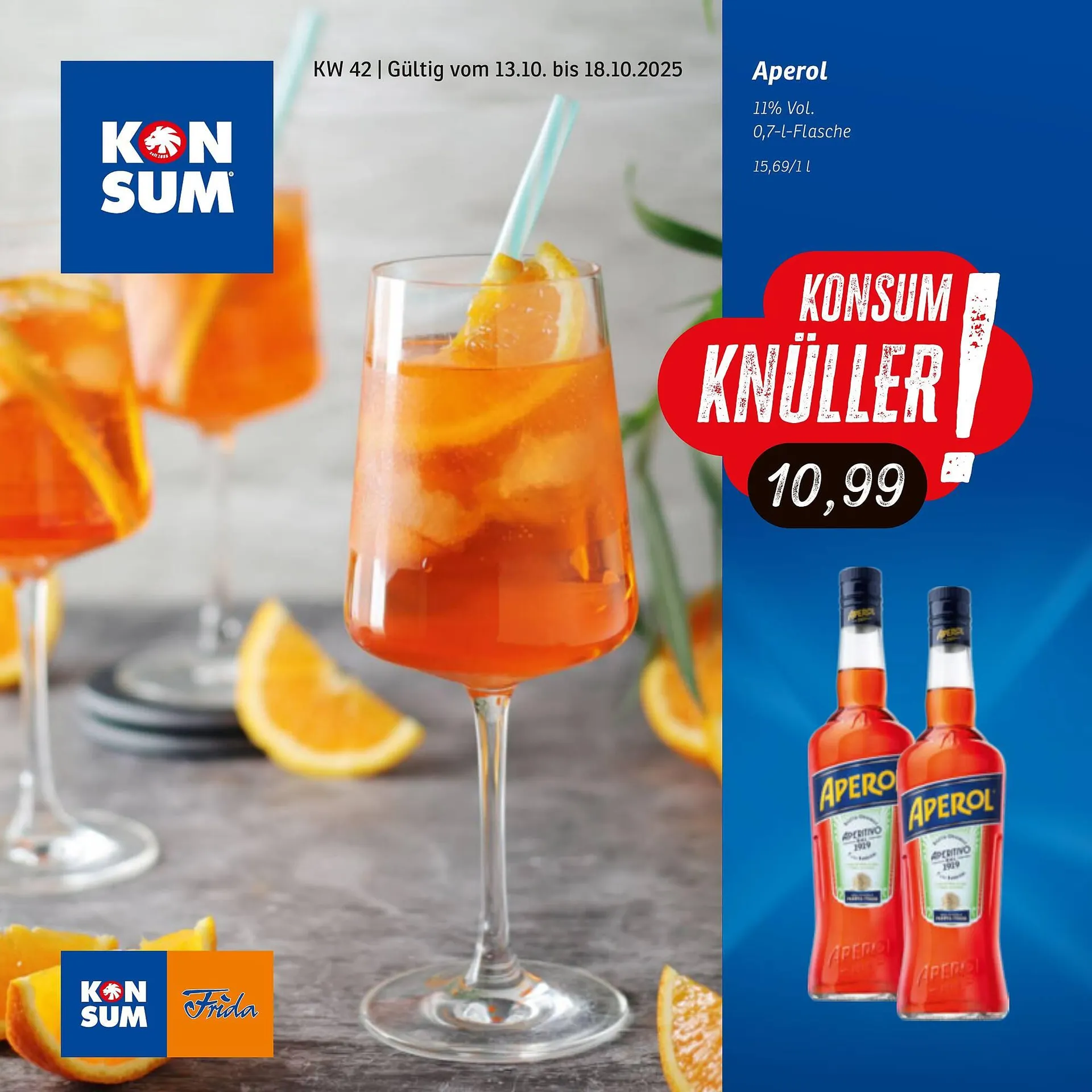 KONSUM Prospekt von 13. Oktober bis 18. Oktober 2025 - Prospekt seite 1