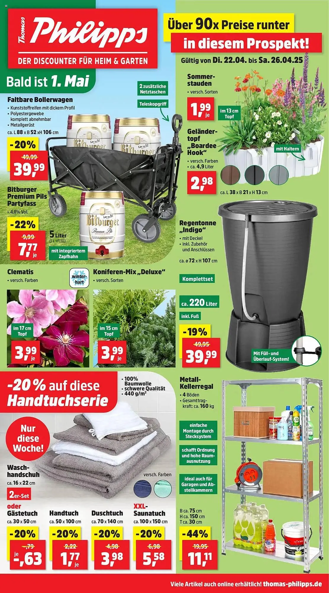 Thomas Philipps Prospekt von 22. April bis 26. April 2025 - Prospekt seite 1