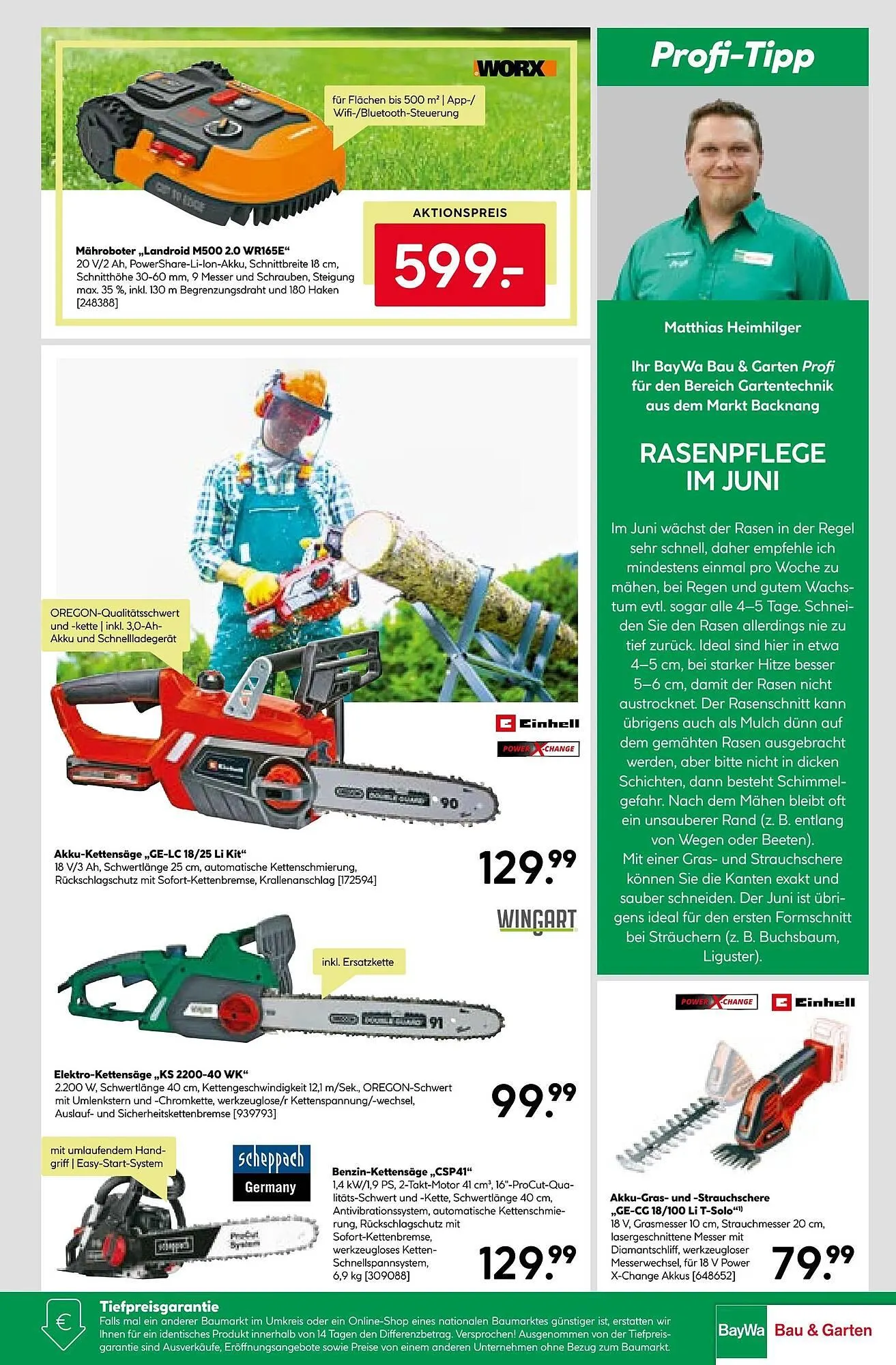 BayWa Prospekt von 16. Juni bis 21. Juni 2025 - Prospekt seite 17