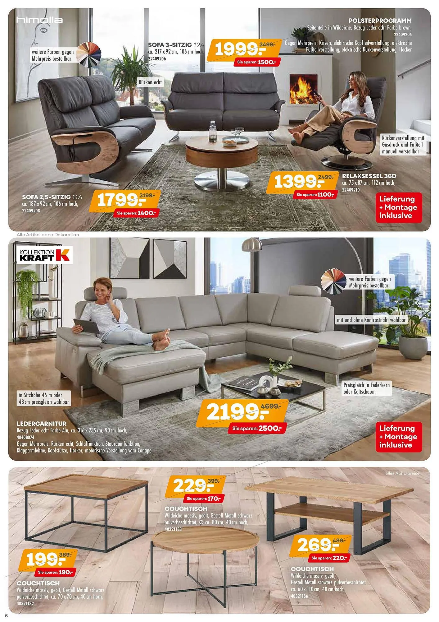Möbel Kraft Prospekt von 15. April bis 13. Mai 2025 - Prospekt seite 6