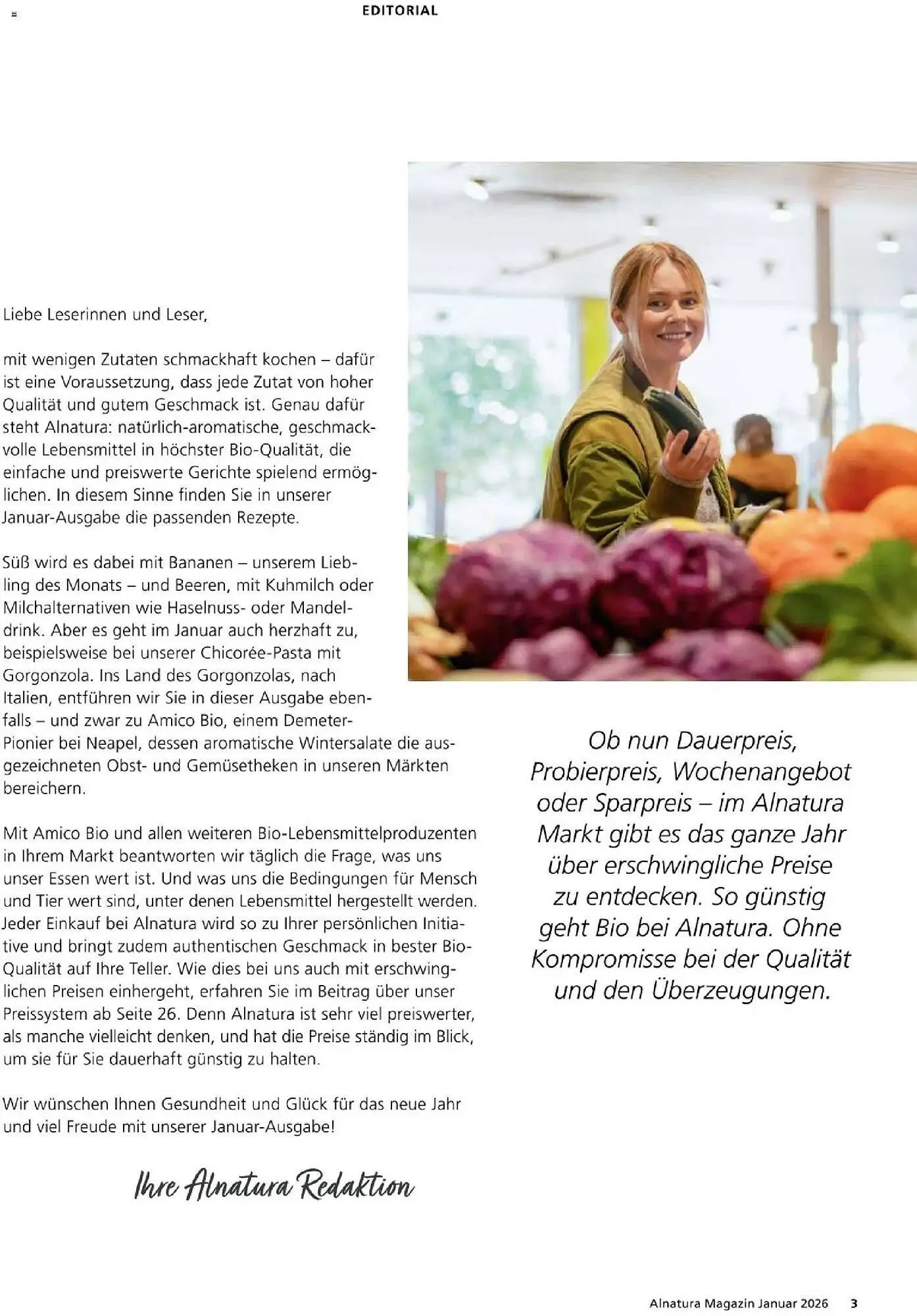 Alnatura Prospekt von 1. Januar bis 31. Januar 2026 - Prospekt seite 3