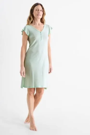 Viscose nightdress - polka dot