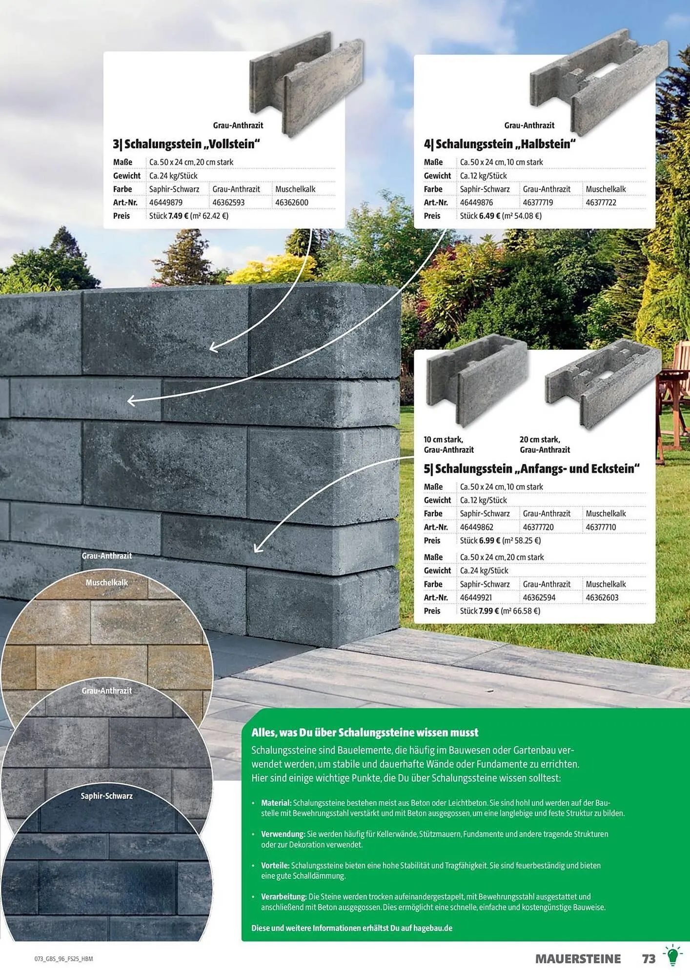 Hagebau Prospekt von 19. September bis 31. Dezember 2025 - Prospekt seite 73