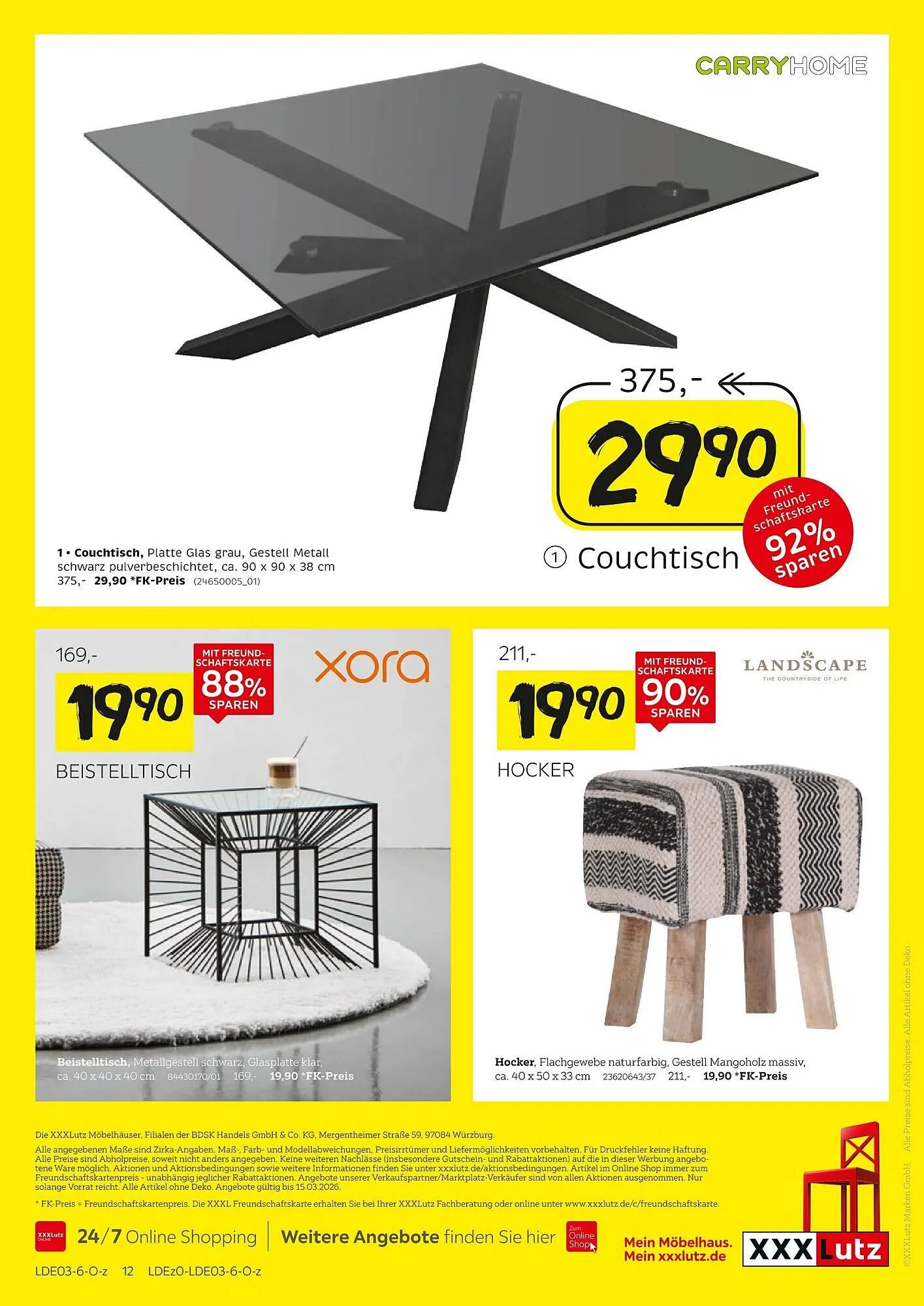 XXXLutz Prospekt von 2. März bis 15. März 2026 - Prospekt seite 12