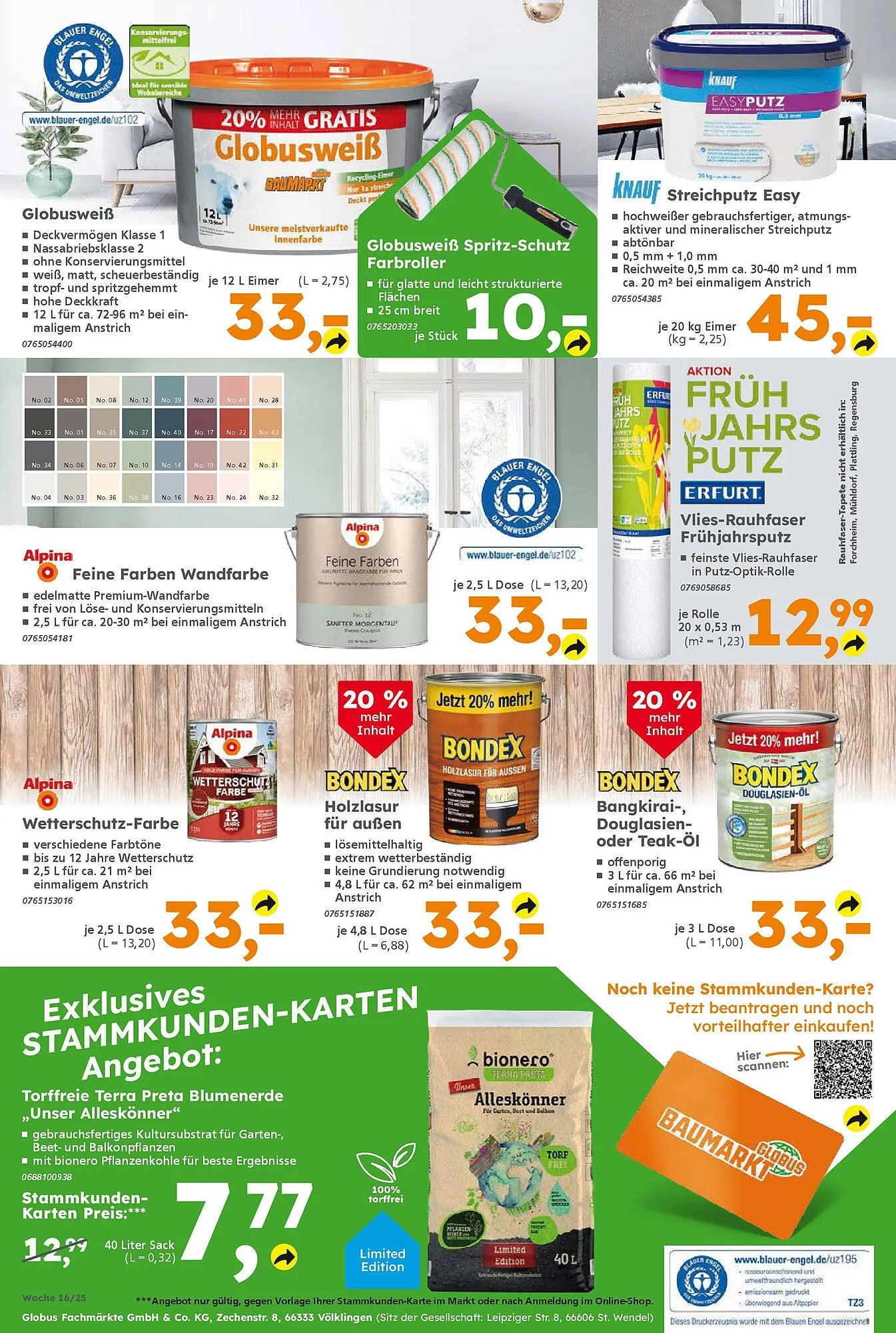 Globus Baumarkt Prospekt von 13. April bis 19. April 2025 - Prospekt seite 28