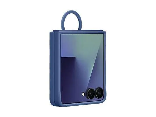 SAMSUNG Silicone Ring Case, Backcover, Samsung, Galaxy Z Flip7, Blau
