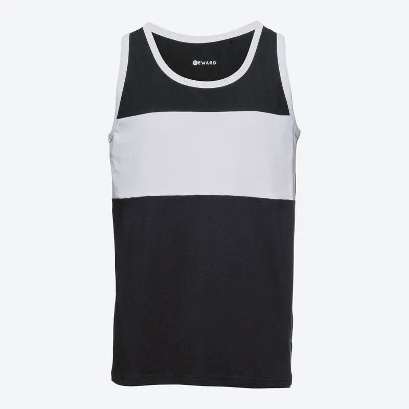 Herren-Muskelshirt mit Farbblock
