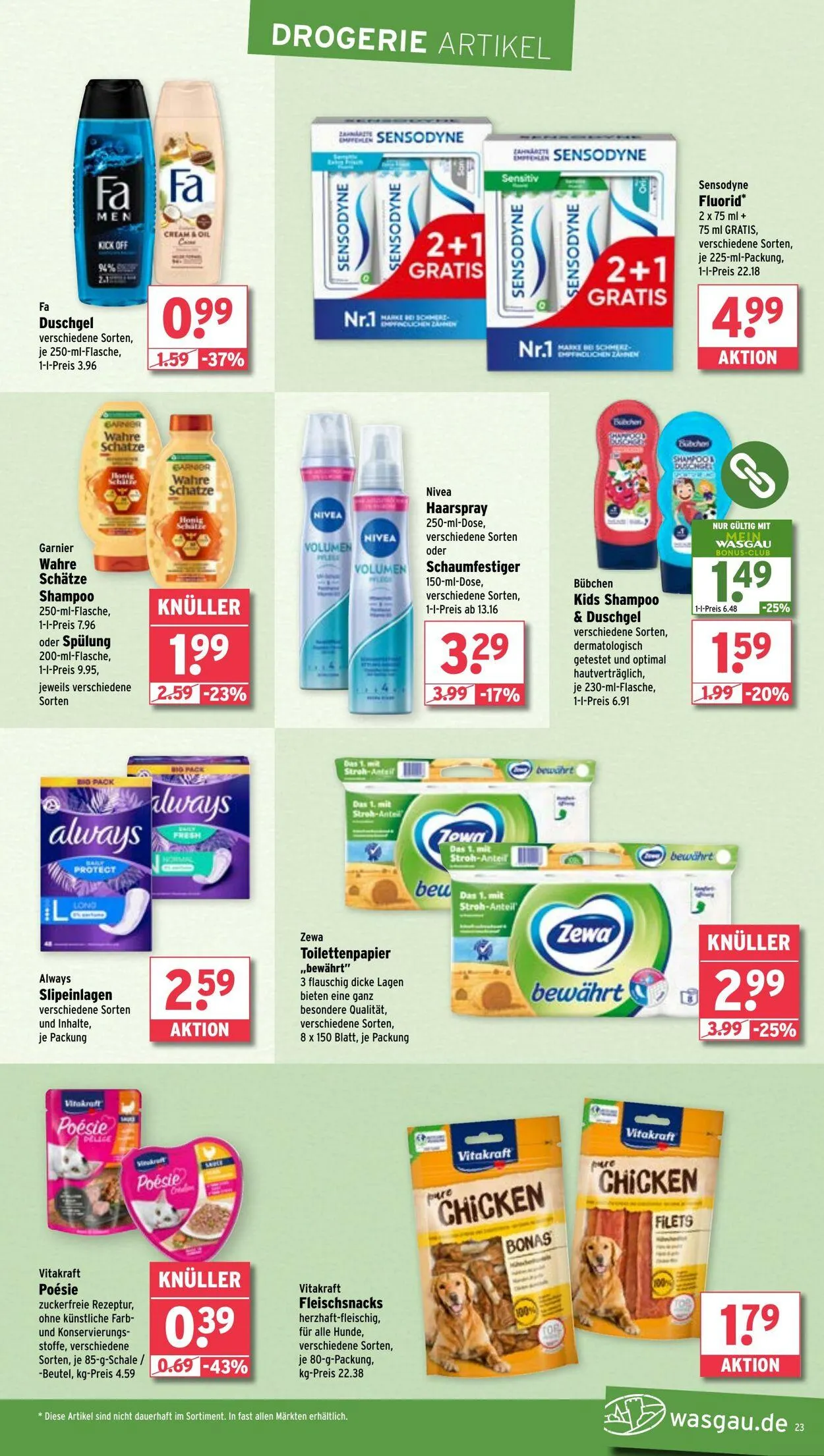 WASGAU Aktueller Prospekt von 15. Juni bis 29. Juni 2025 - Prospekt seite 23