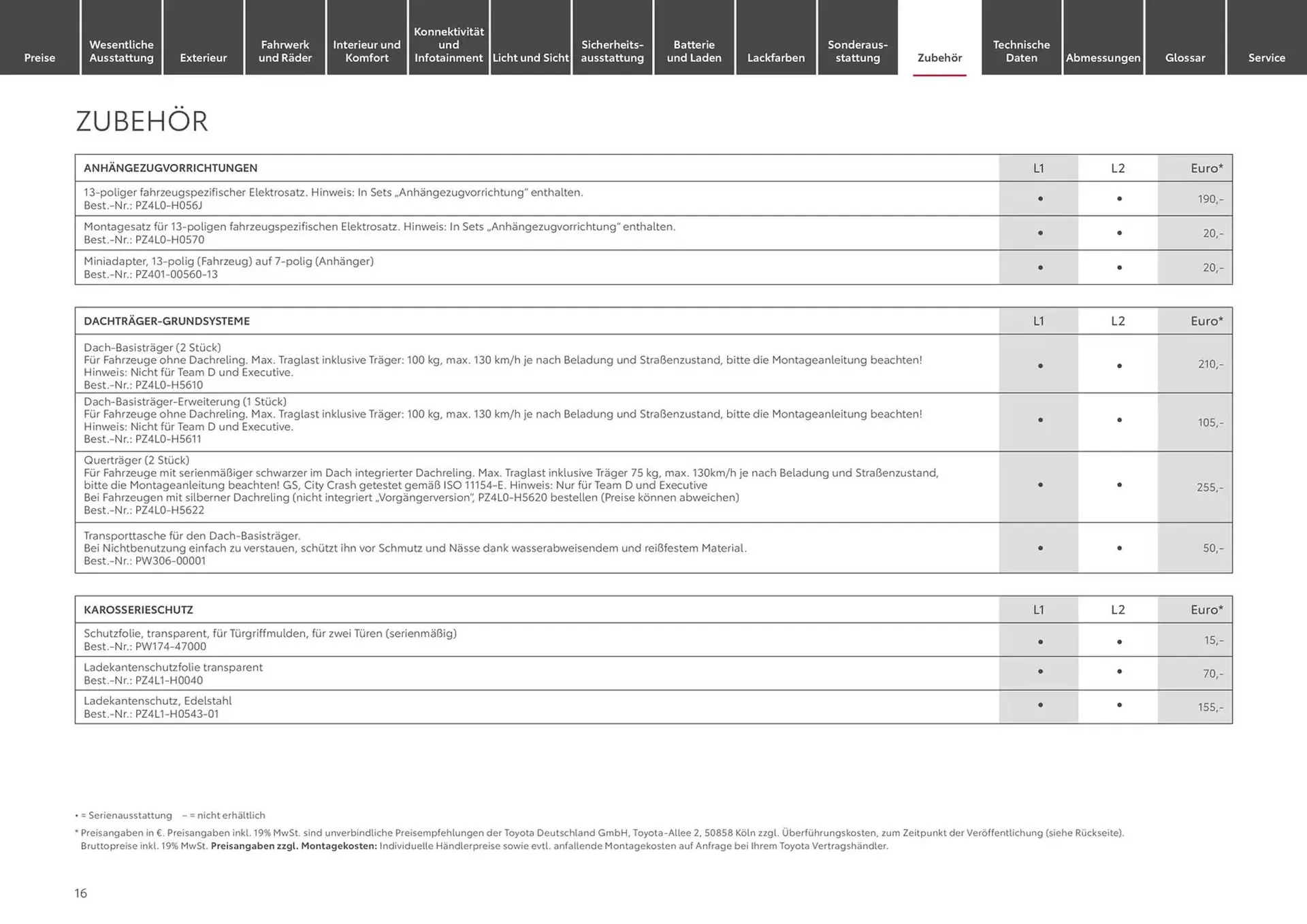 Toyota Prospekt von 1. November bis 1. November 2025 - Prospekt seite 16
